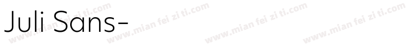 Juli Sans字体转换